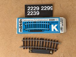 Marklin 2229 Schaltgleis gebogen