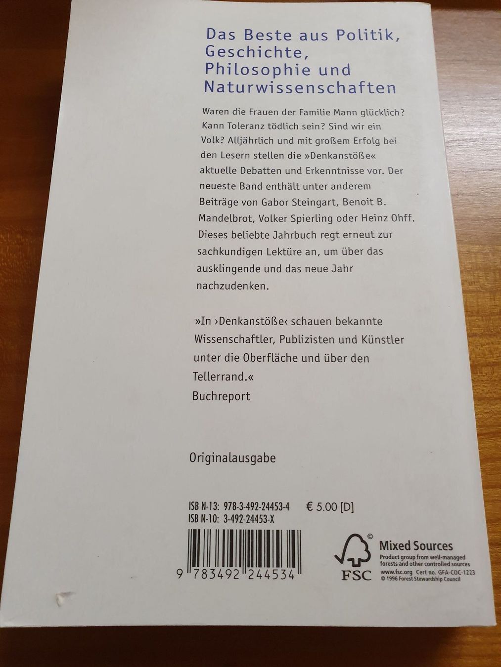 Libri: Denkanstösse 2006, Lesebuch aus – Usato da Oberdorf BL venduto da BaldenEagle 1