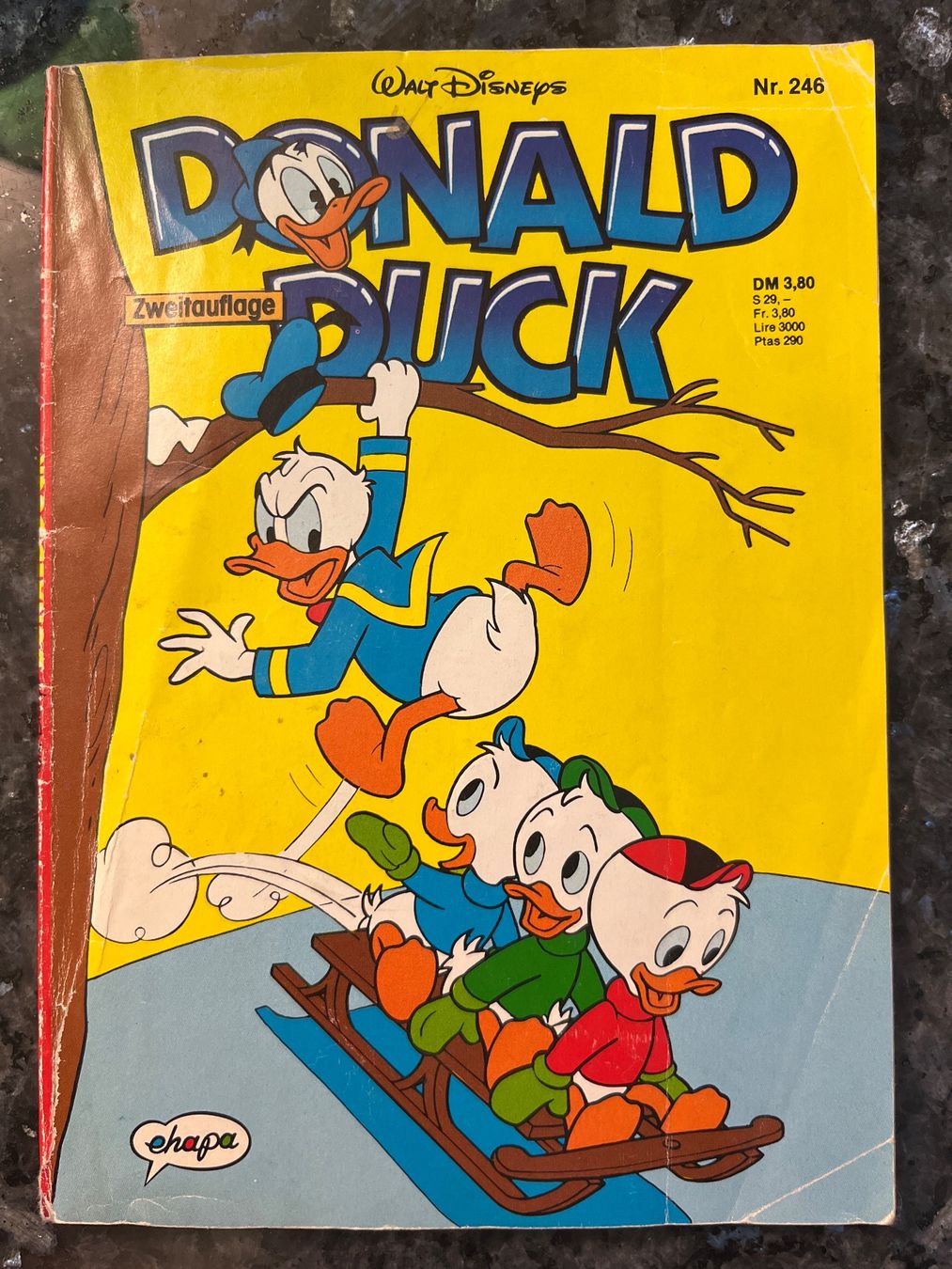 Fumetti: Donald Duck Comic Nr. 246 Zweitauflage 1991 – Usato da Goldach venduto da SSRConzept