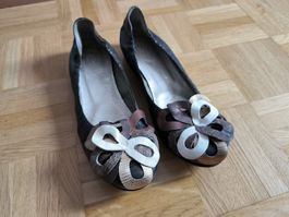IXOS │ Designer Leder Ballerinas │ 38.5