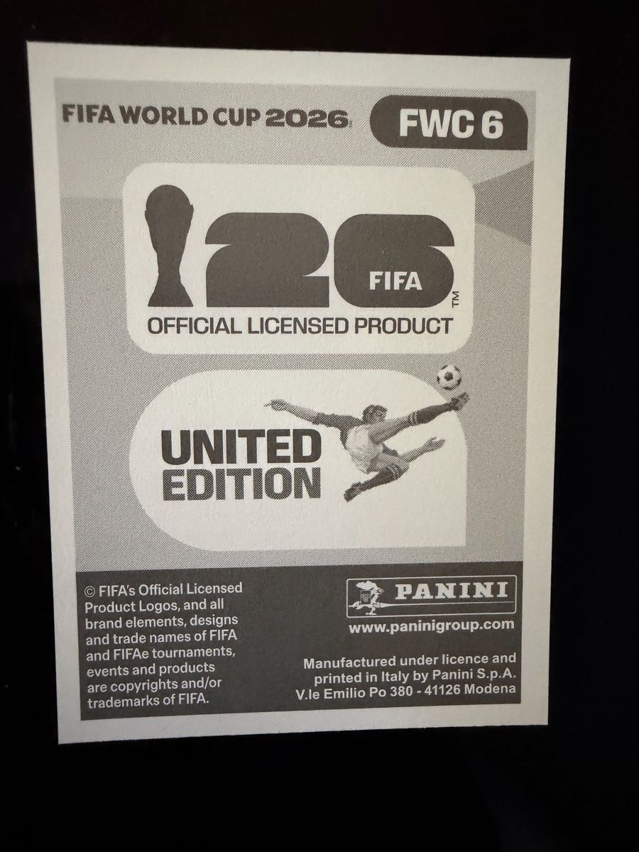 Panini Carte collezionabili: Panini Fussball WM - FWC 6 – Nuovo (secondo la descrizione) da Nürensdorf venduto da Bonsai-14 1