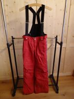 Rot-graue Skihose, abnehmbare Träger BOGNER Gr. 34 - 230103