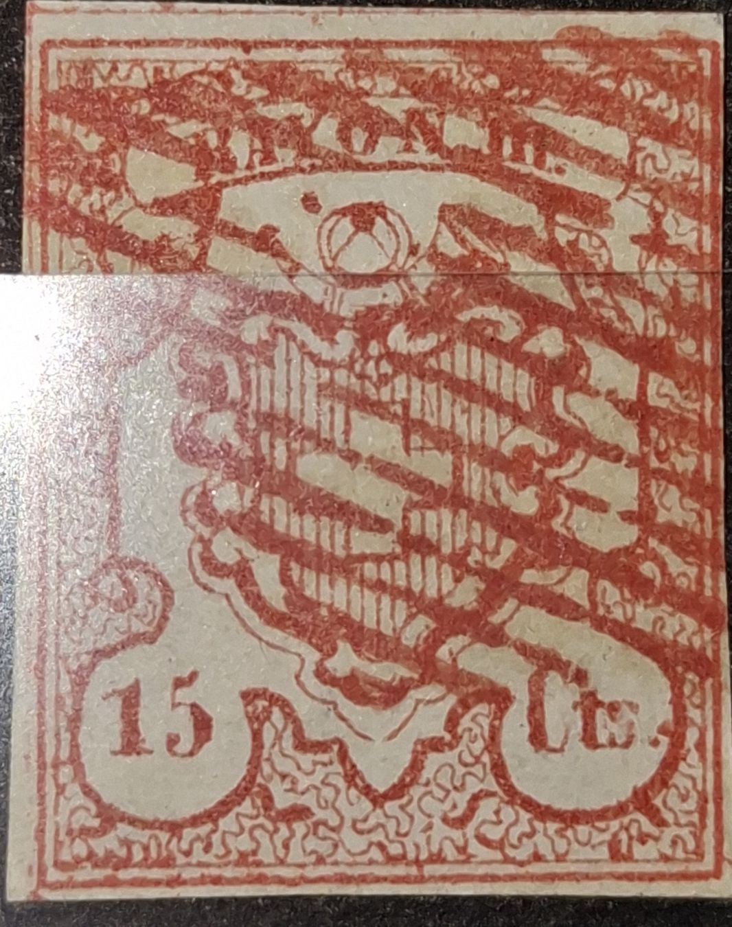 Tutti i francobolli: Rayon Nr. 19 Cts 3 Stk. Kat. 4700.- – Usato da Balgach venduto da SIMEON27 3