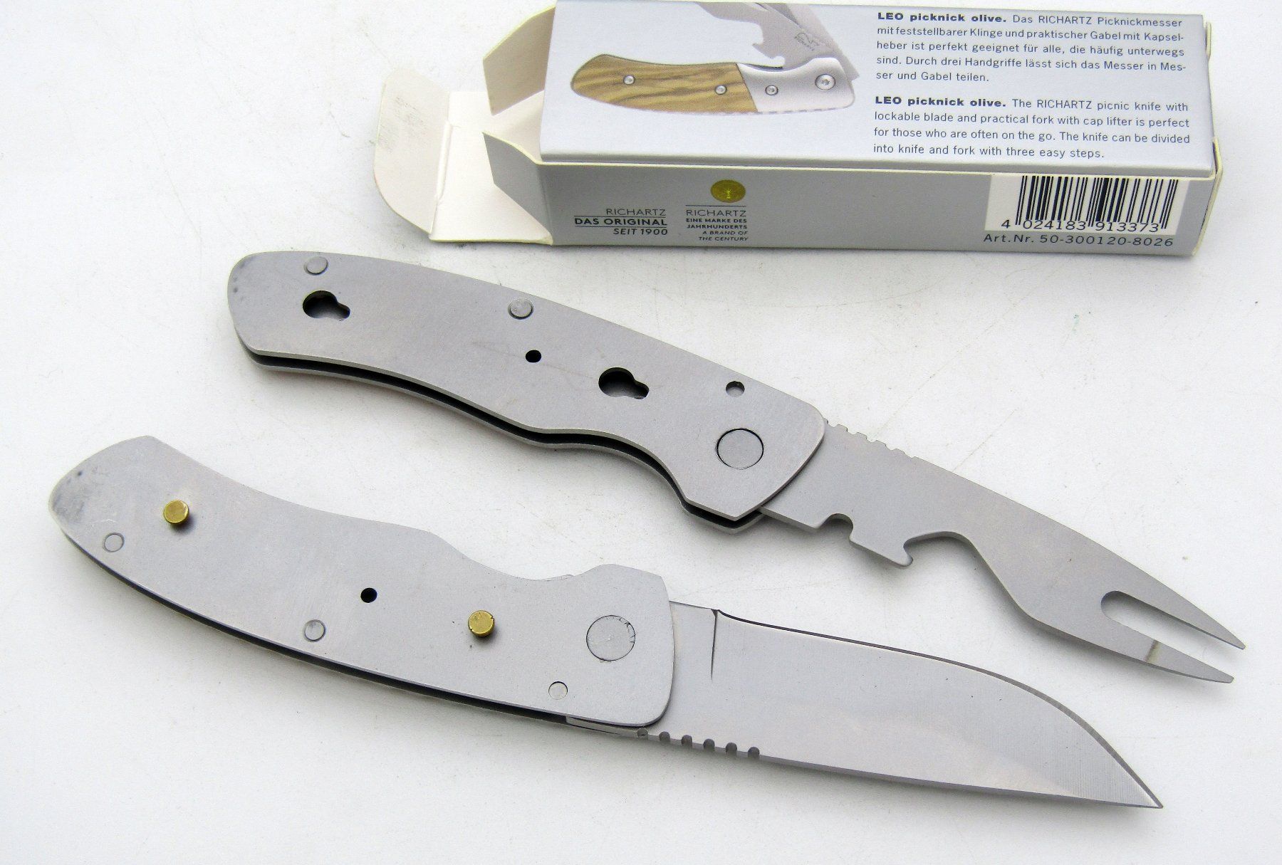 Coltelli tascabile: Richartz Picknick Taschenmesser, Messer+Gabel+Flaschenöffner – Usato da Berneck venduto da imp0308 2