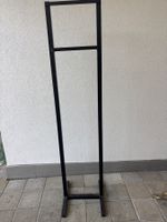 Ständer schwarz Metall rechteckig H.155 breite 35 cm