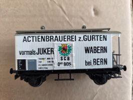 Dampf-Güterwagen SCB 905 Akt. Brauerei Gurten Wabern