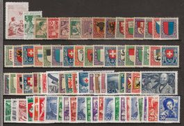 PJ199 - Lot Pro Juventute 1912 - 1962 *