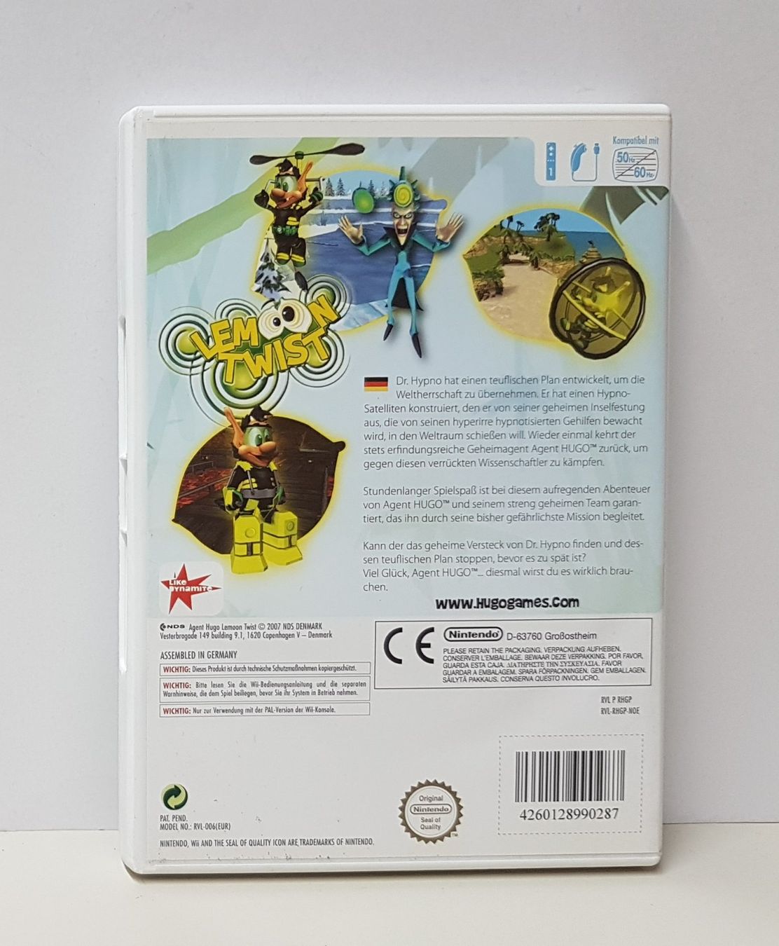 Nintendo Spiele: 😎Agent Hugo Lemoon Twist    Wii – Gebraucht aus Schüpfheim von Games_Spielkonsolen 2