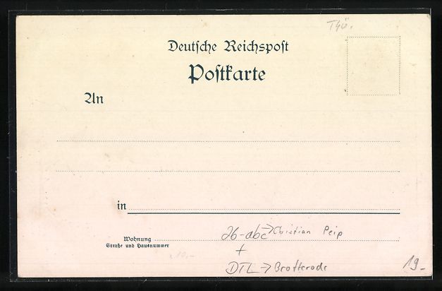 Ansichtskarten: sign. Christian Peip: Brotterode, Insels – Gebraucht aus Berlin von bartko-reher 1
