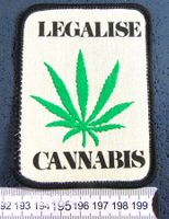 LEGALISE CANNABIS AUFNÄHER PATCH OHNE LEIM
