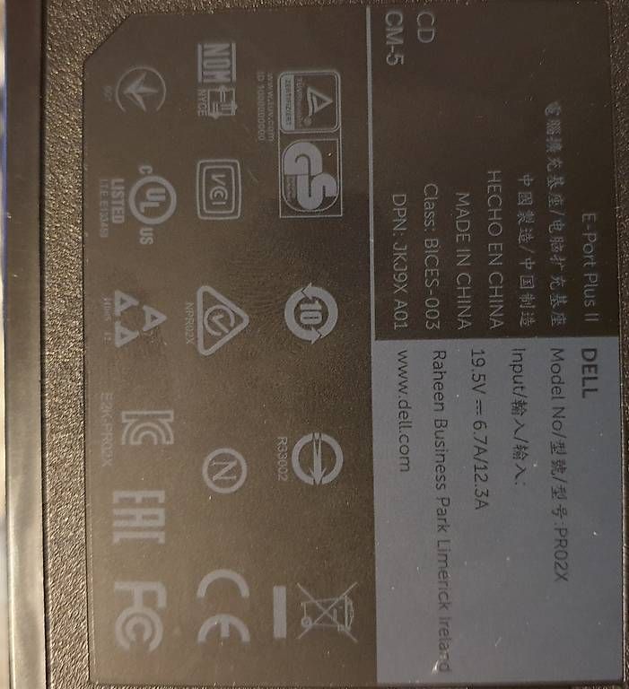 Dell Caricabatterie: Dell Dockingstation und Netzteil 130W – Usato da Horw venduto da Arta20000 3