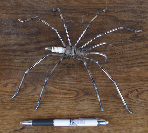Sculture & Statue: Deko-Spinne aus Eisen CH Handarbeit – Usato da Meggen venduto da Trouvaillen 6