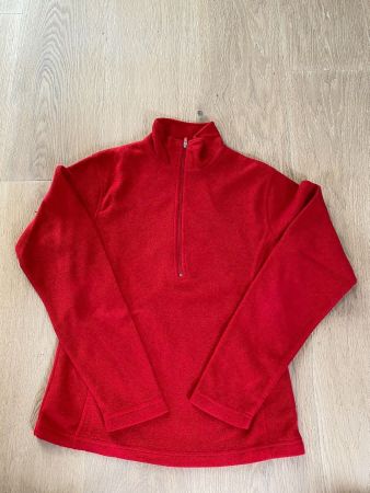 Rote Fleece Jacke Grösse 34