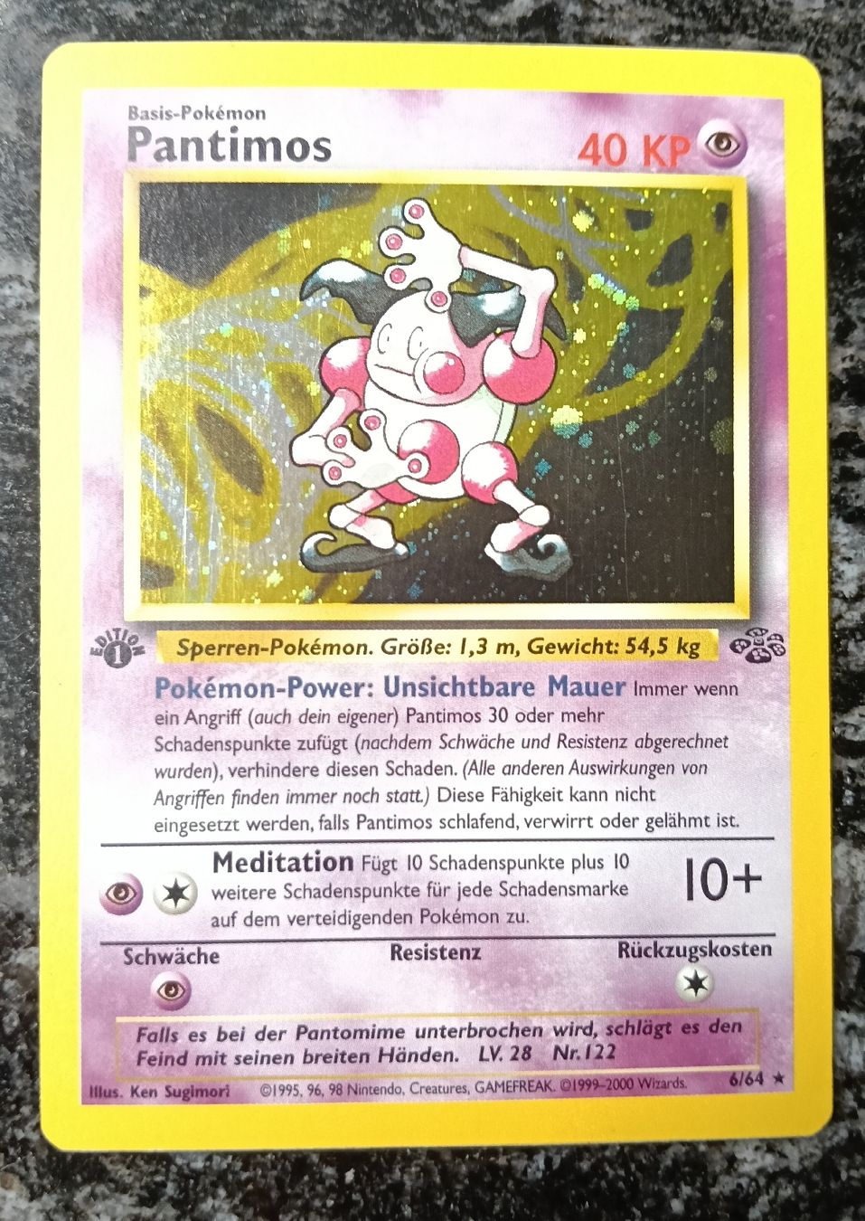 Pokémon Sammelbilder & Trading cards: Pokemon 1 Edition Holo Pantimos  – Gebraucht aus LEUZIGEN von mic_sdh5