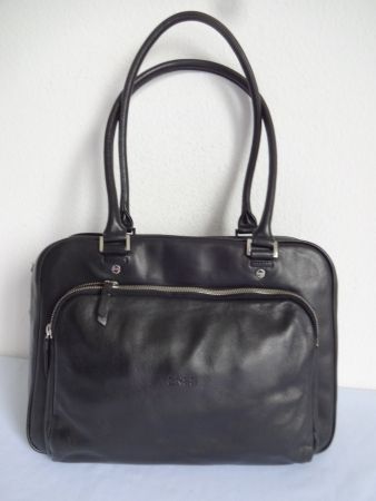 Orig. " BREE " Echtleder Schwarze Tasche