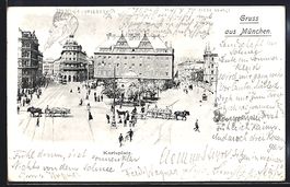 München, Blick auf den Karlsplatz, Priv