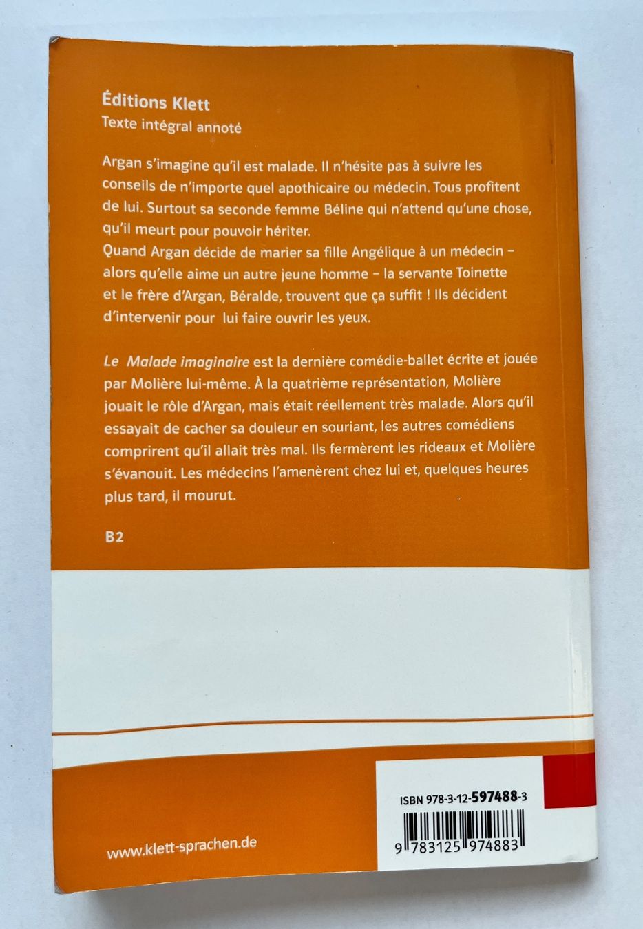 Livres: Molière: Le Malade imaginaire – D'occasion à Herrliberg par oiaaa 1