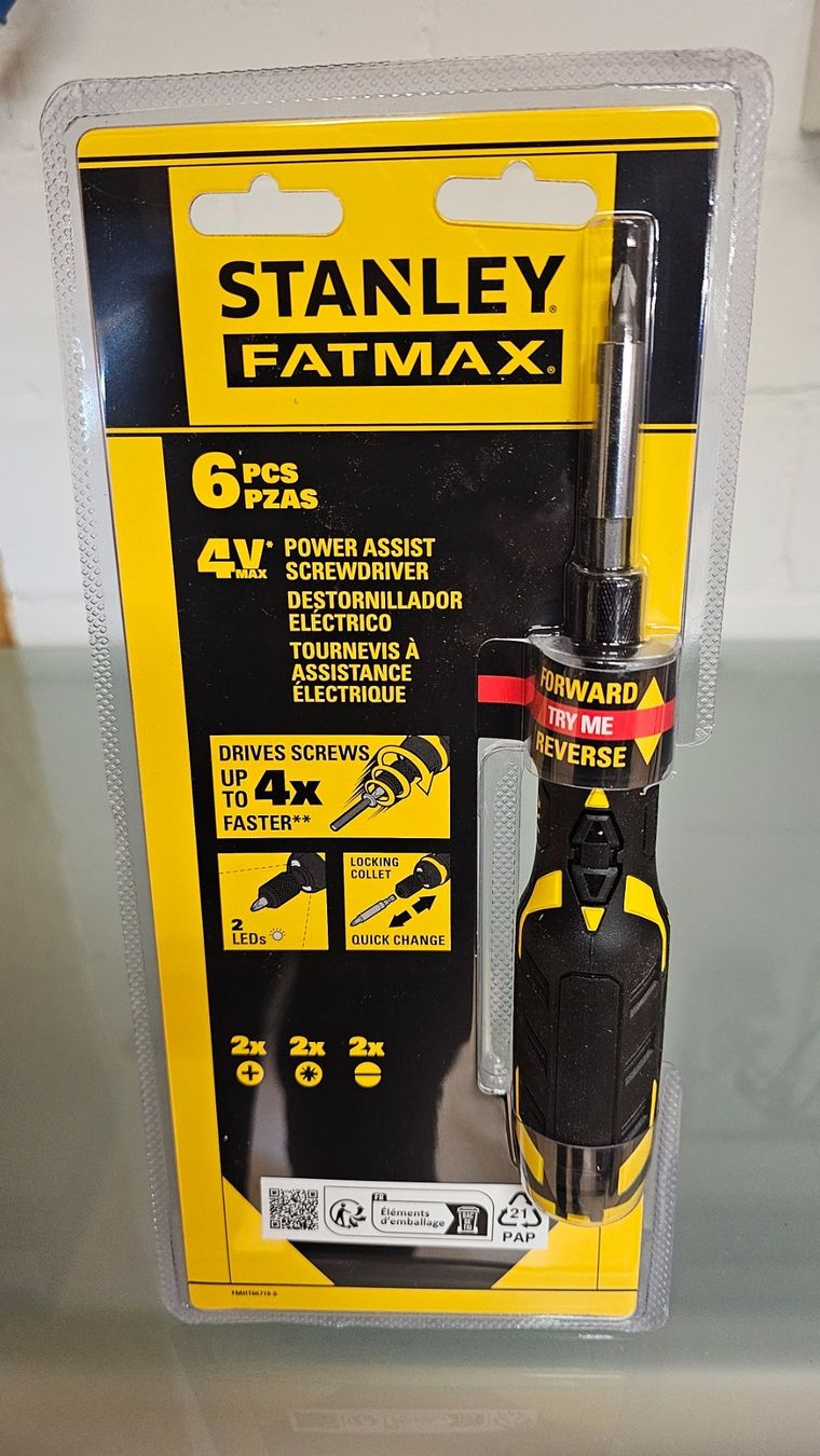 Stanley Trapani: Stanley Fatmax Bit Schraubendreher 4V – Nuovo e nell'imballaggio originale da Koppigen venduto da Bracher_Mail-House