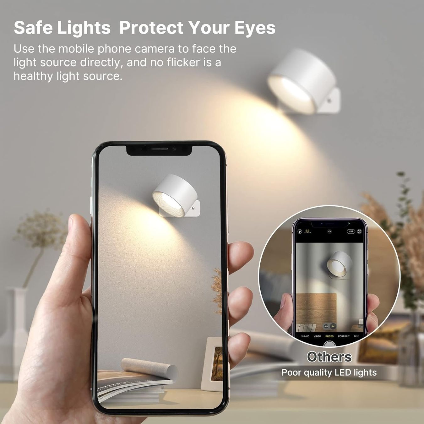 Lampade: 2 Stück Touch-Control LED Wandleuchte Innen – Nuovo e nell'imballaggio originale da Châtelaine venduto da topshop.switzerland 2