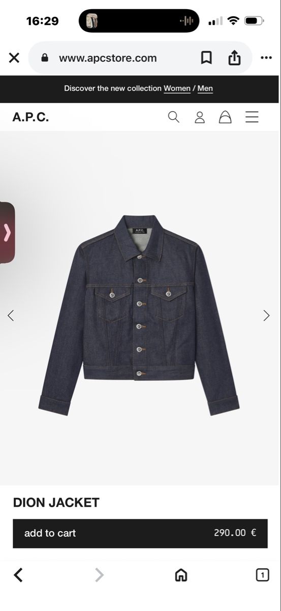 Apc Giacche: APC unisex denim jacket – Nuovo e nell'imballaggio originale da Mont-sur-Lausanne venduto da Gracie-He