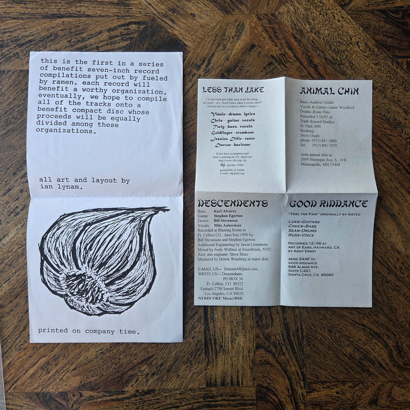 Dischi in vinile: Less Than Jake Descendents Good Riddance Split 7inch Punk – Usato da Zürich venduto da Wickeddude 4