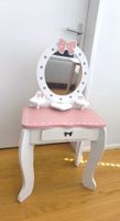 Kinder-Schminktisch mit Spiegel – Rosa/Weiss