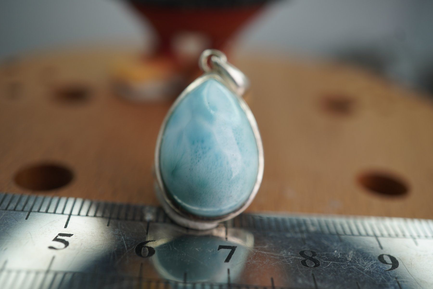 Mineralien & Heilsteine: Larimar  925 Silber  22/16mm   Anhänger  "TOPSTONE" – Neu und originalverpackt aus Eschenbach SG von topstone 3