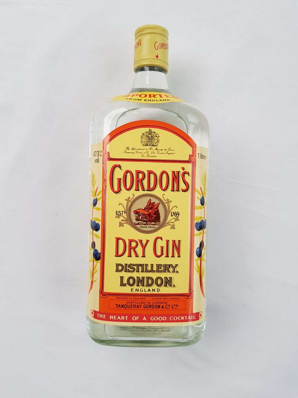 Bevande alcoliche: Vintage "Gordon's Dry Gin" aus den 1990er Jahren – Nuovo e nell'imballaggio originale da Näfels venduto da SuEdHe