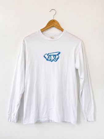 Weisses Vans Longsleeve Shirt - Top Zustand, Gr. M