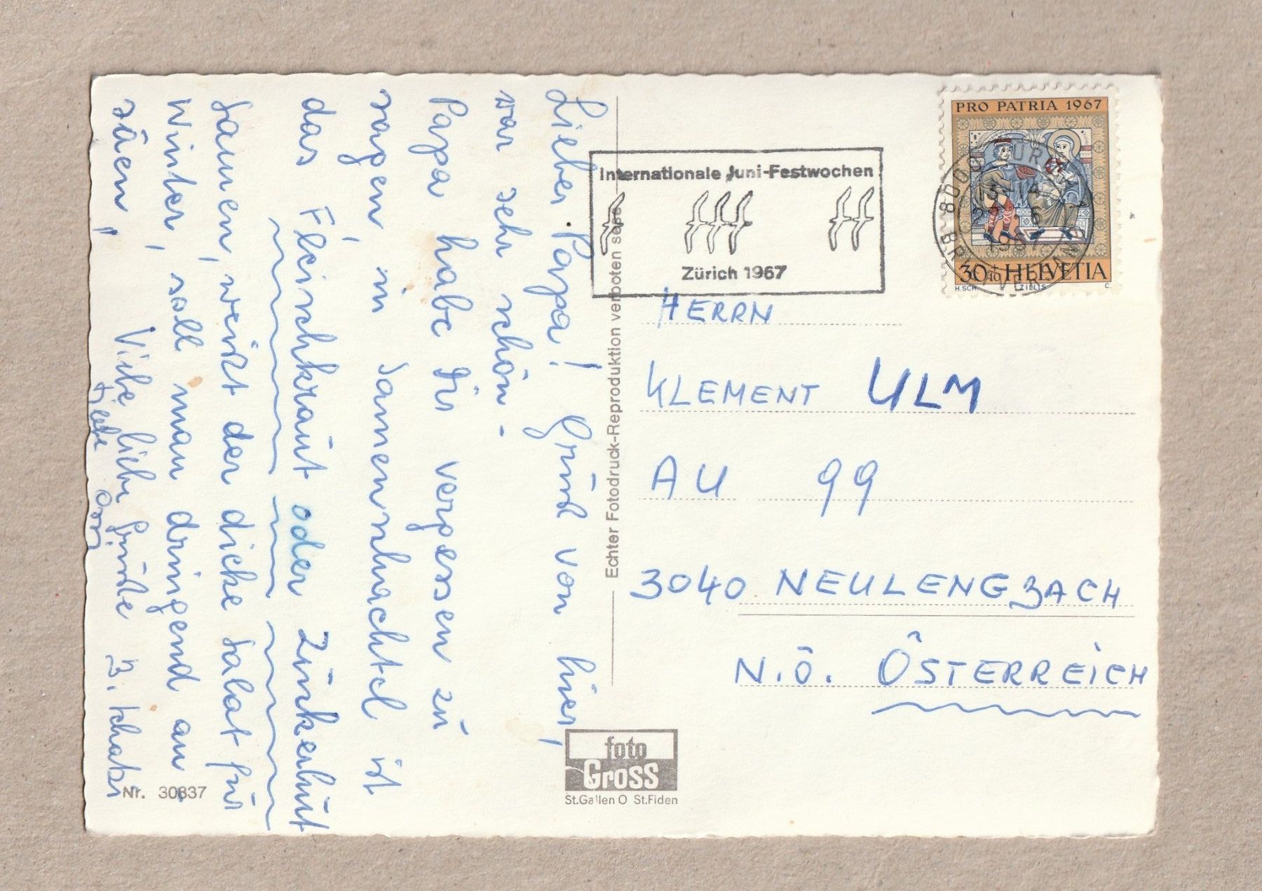 Cartoline postali: Elm mit Piz Sardona – Usato da Würenlingen venduto da wetroki 1