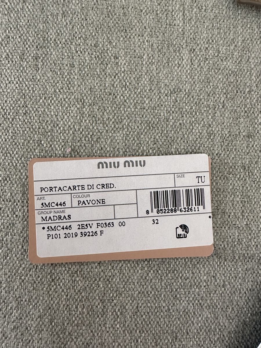Miu Miu Portamonete: Miu miu Wallet – Usato da Lugano venduto da GGcloset 5