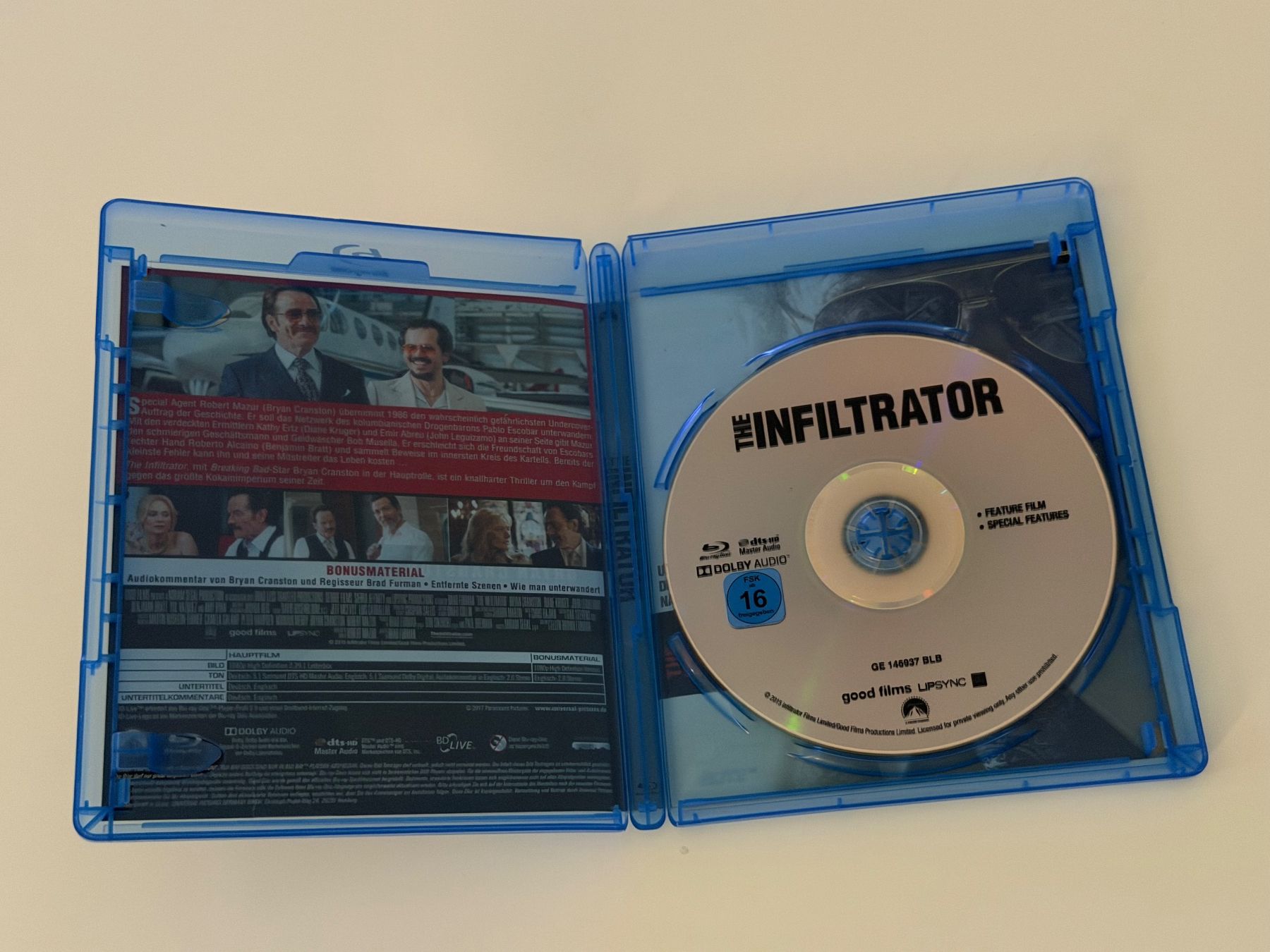 Tutti i DVDs: The Infiltrator Blu-ray Bryan Cranston – Nuovo (secondo la descrizione) da Altstätten SG venduto da sheamus 2