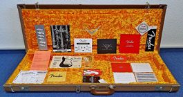 Fender Custom Shop Case Koffer 60s Brown - Gold NEU