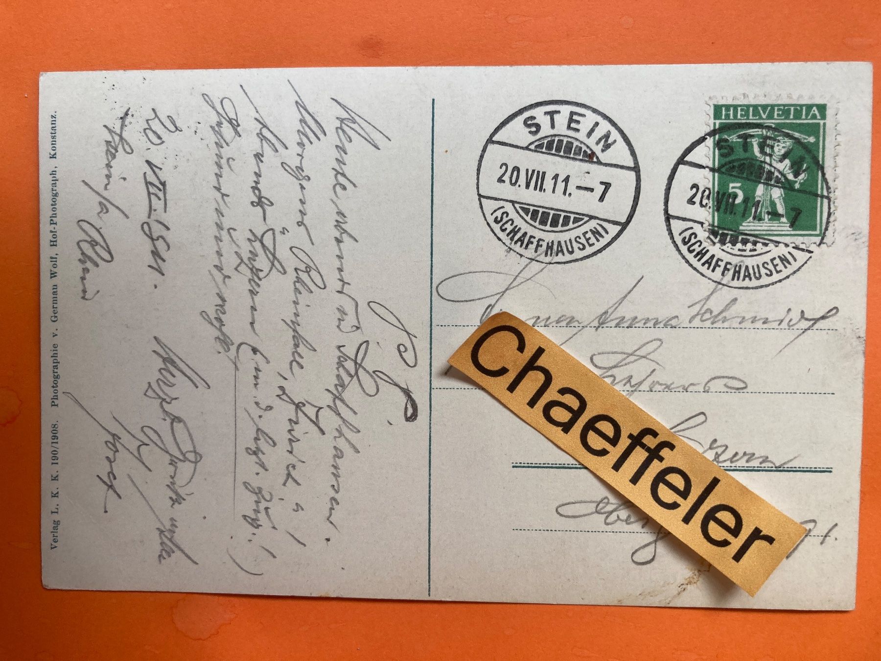 Cartes postales: 1911 Mainau.  Rosengarten – D'occasion à Zürich par Chaeffeler 1