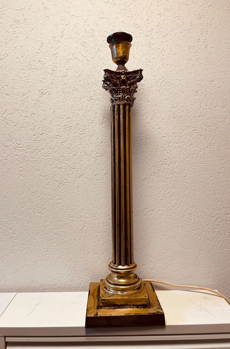Lampade: 2 antike Tischlampen-Säule – Usato da Zürich venduto da Sharonsimona