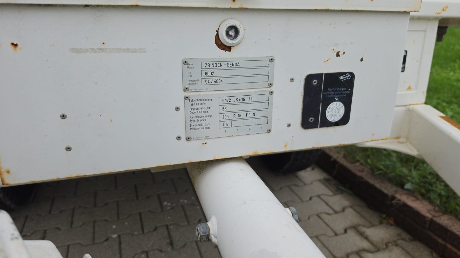Zbinden Rimorchi: Zbinden-Sensa 6002 – Usato da Buchs ZH venduto da Hauswart2 5