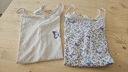 2er Set H&M Spaghettiträger T-shirt Gr. 122/128, Sommer