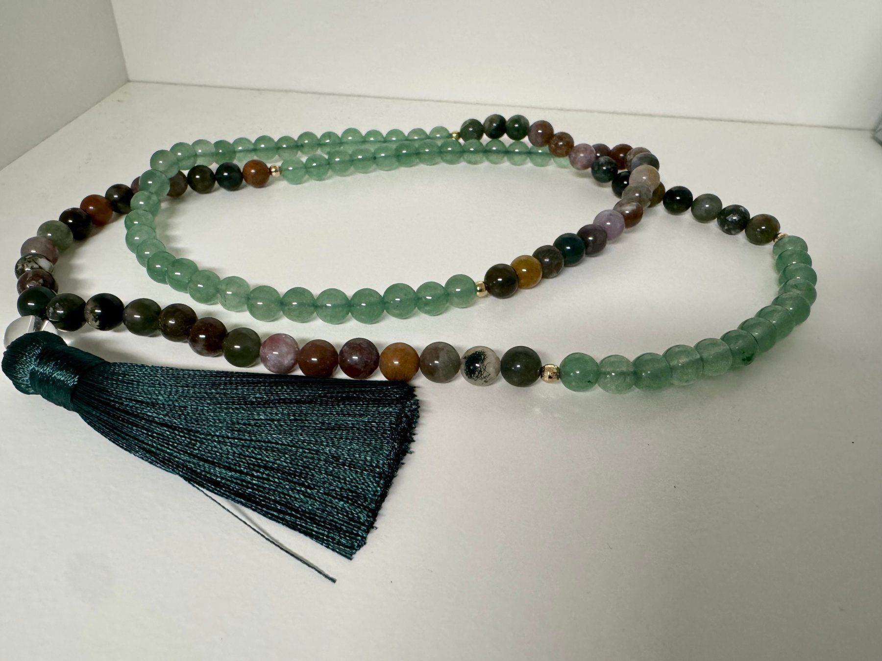 Catenine: Halskette Jade, Achat, Quaste. – Nuovo (secondo la descrizione) da Biberist venduto da tl-schmuck 1