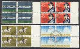 1982, Sonderpostmarken, Viererblöcke, ET