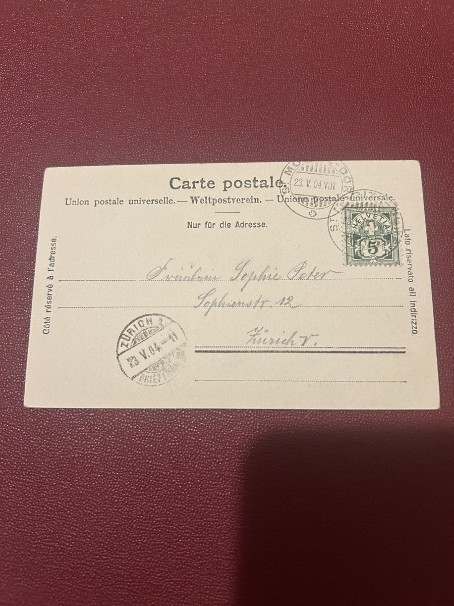 Cartoline postali: Albulabahn ob Bergün 1904 – Usato da Breganzona venduto da Milesbo 1
