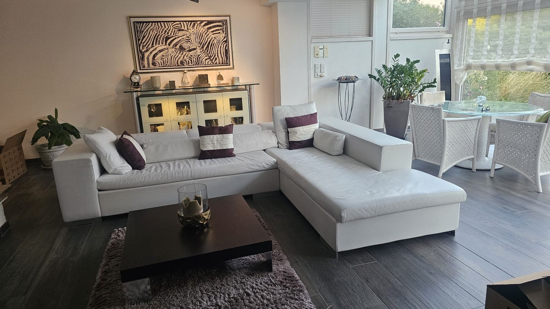 Sofas: Ecksofa, Leder, weiss – D'occasion à Freienstein par Mitenand 2