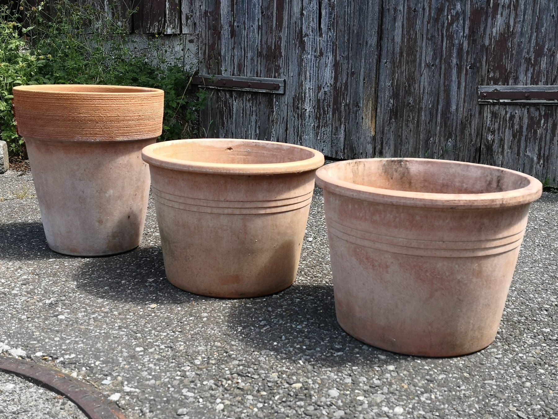 Vasi per fiori: 3x grösserer Tontopf / Blumentopf Landi – Usato da Otelfingen venduto da 1476.