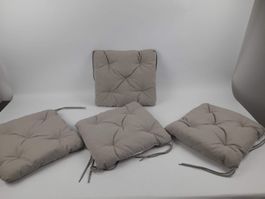 KUDDARNA graue Sitzkissen 4er Set