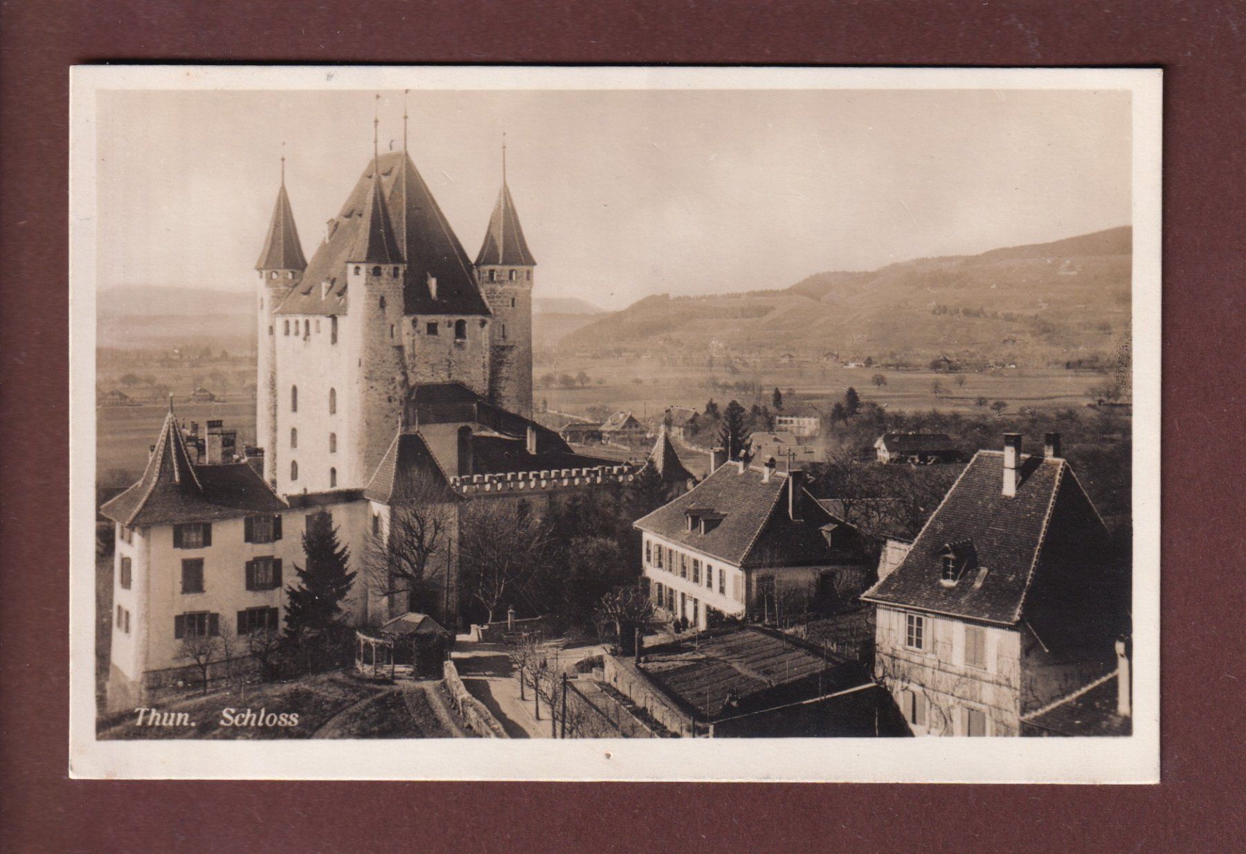 Cartoline postali: THUN - Teil mit Schloss - 1926 – Usato da Pully venduto da nicecards