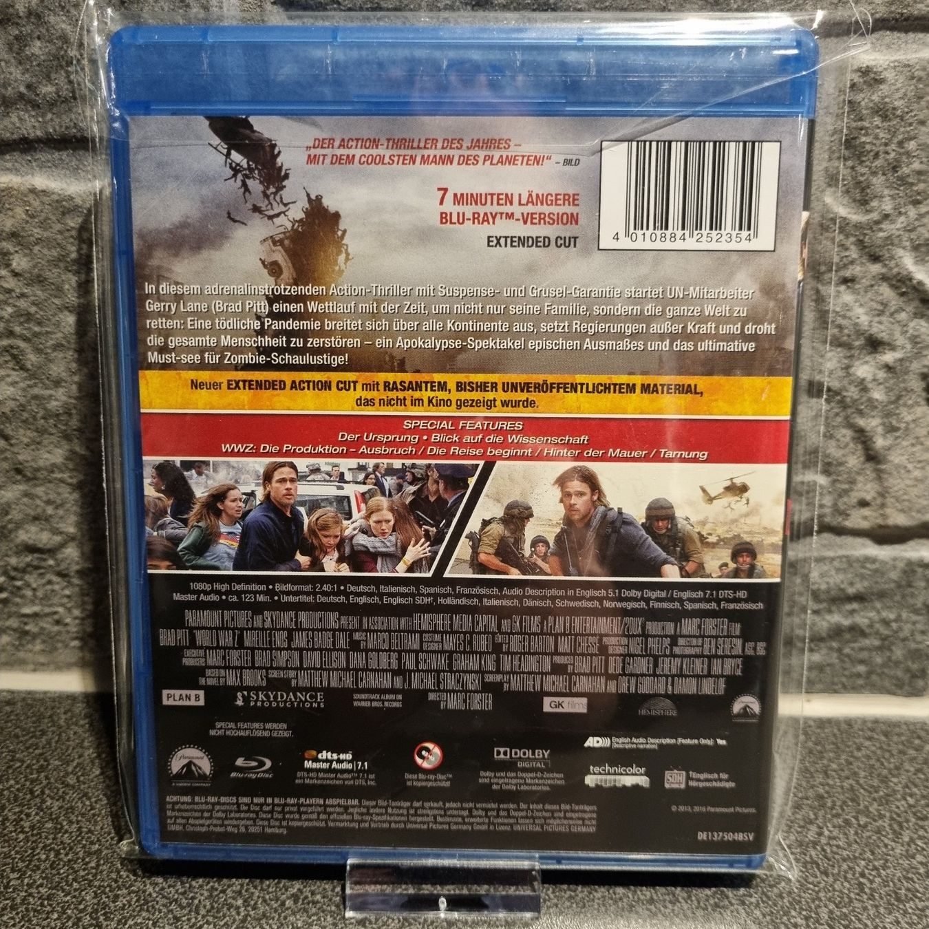 Tutti i DVDs: World War Z Blu-ray – Nuovo (secondo la descrizione) da Bremgarten AG venduto da Mediensammler24 1