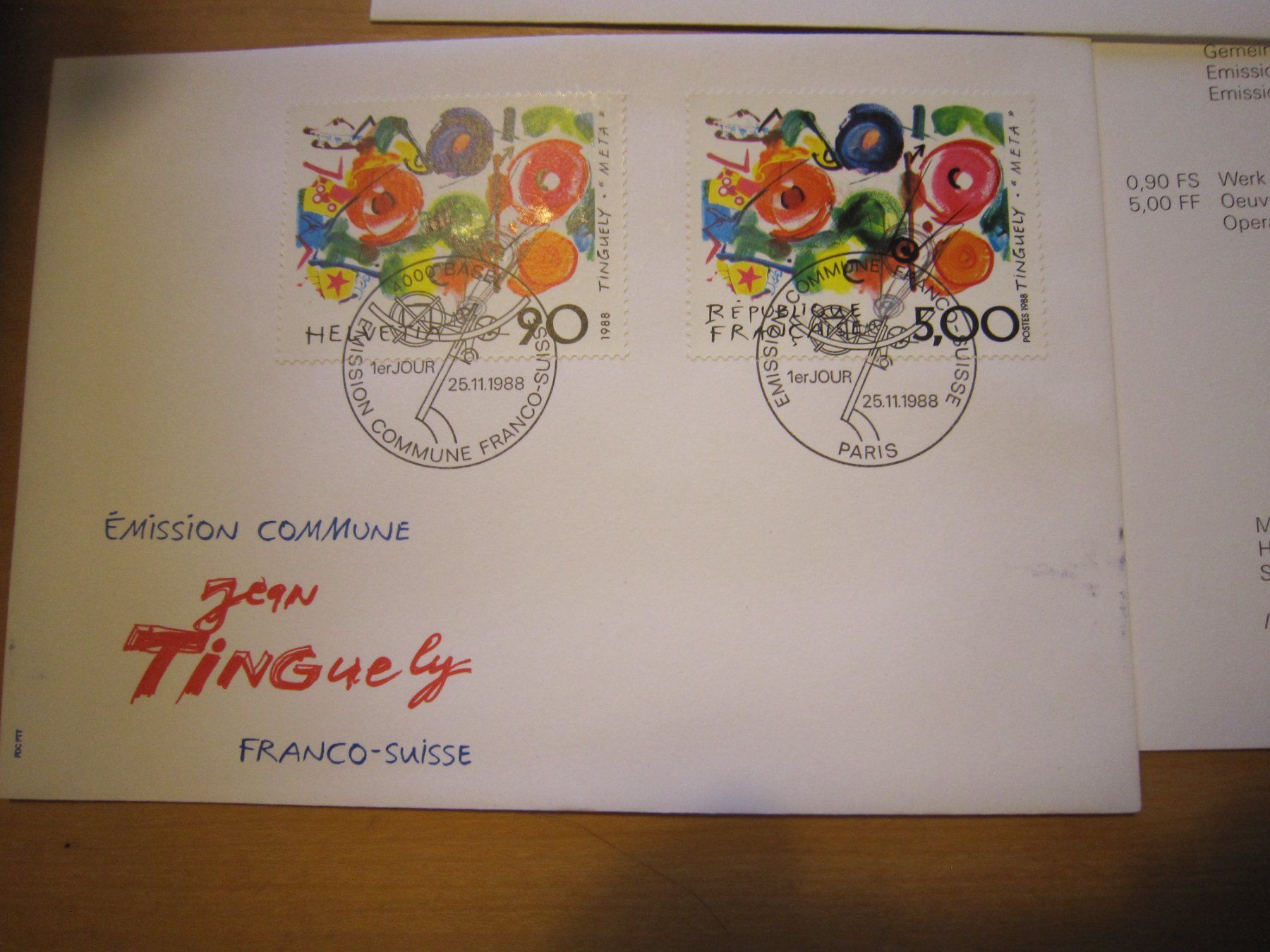 Tutti i francobolli: 1988 Tinguely schöne Variationen – Usato da Giubiasco venduto da sal_9j6w 1