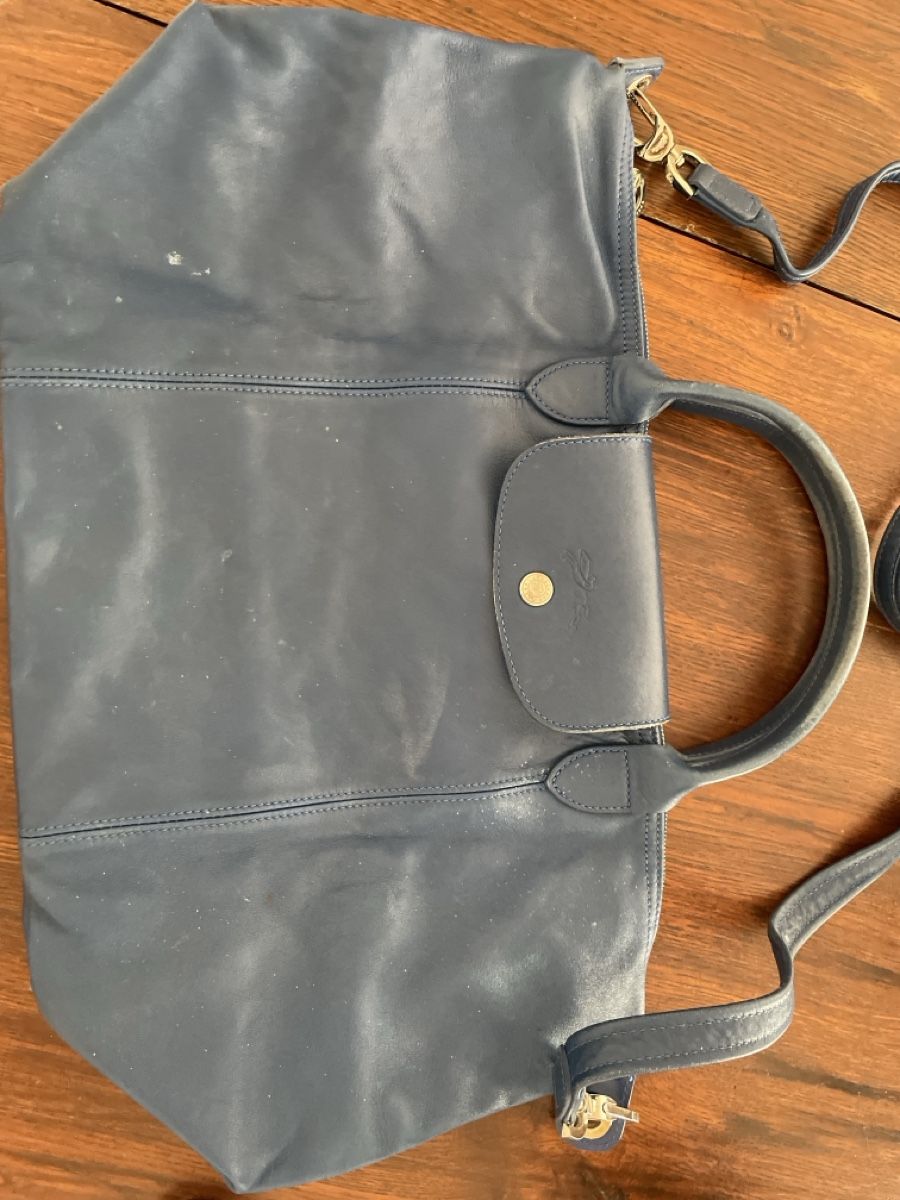 Longchamp Borse da donna: Longchamp, sac bleu marine le pliage cuir – Usato da Genève venduto da hg2_yyz7 1