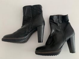 Bootie | schwarz | Minelli | Leder | Gr. 39