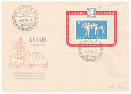 Lunaba Block auf Brief 1951