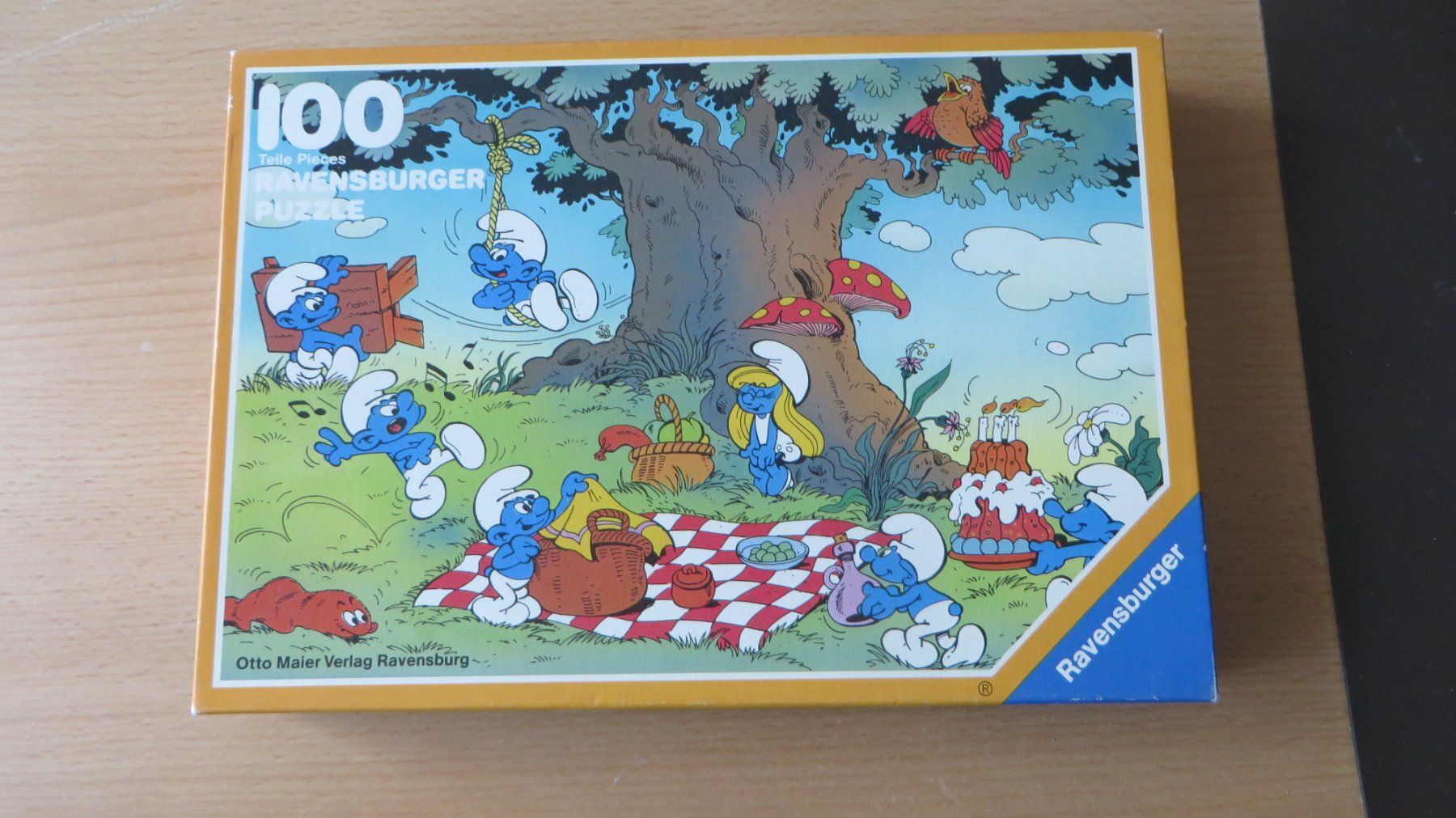 Ravensburger Puzzles: Puzzle Ravensburger 100 Schlumpfe – Gebraucht aus Bremgarten b. Bern von Poirette52